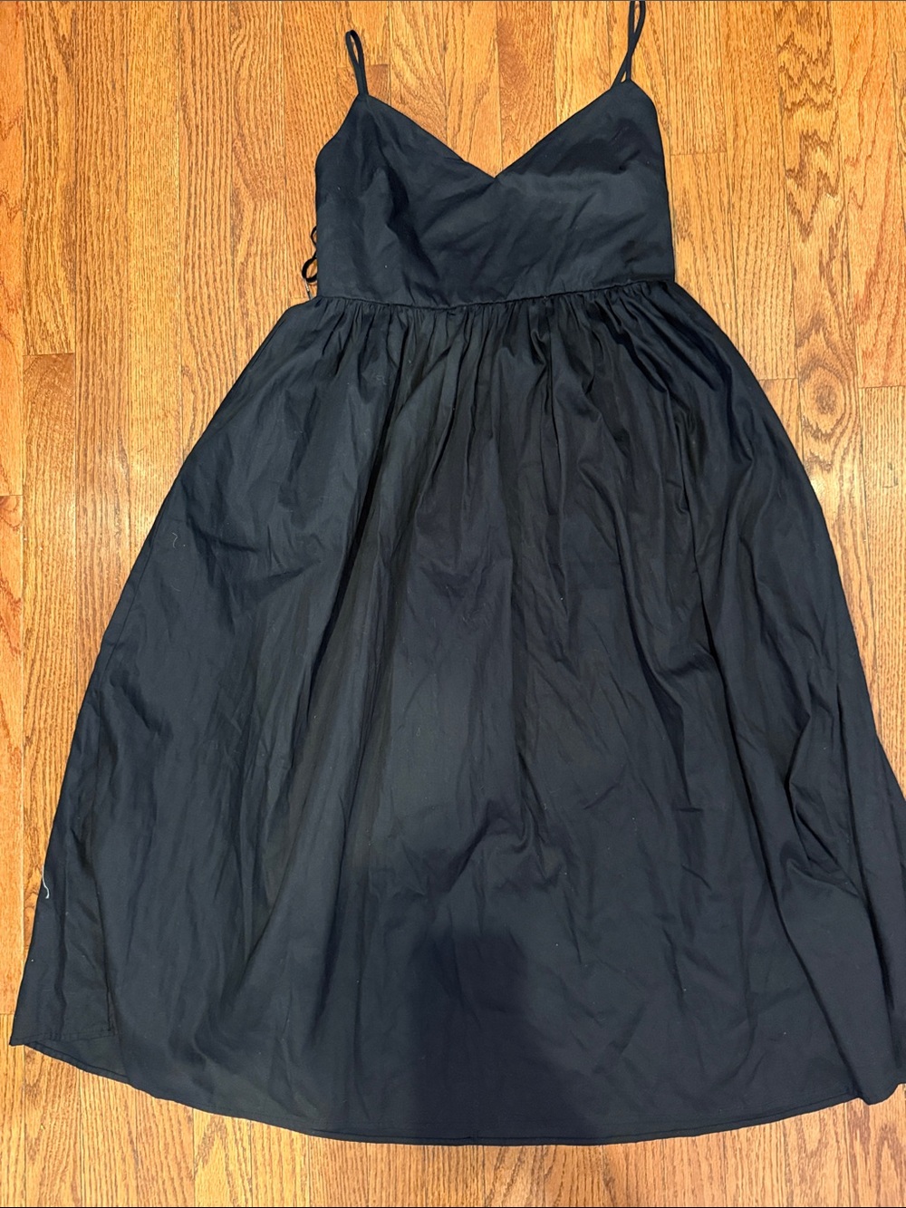 Forever 21 Black Backless Spaghetti-Strap Midi Dress